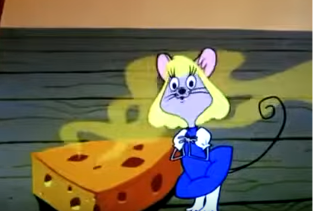 image of classic cheese quote from Looney Tune Goldimouse cartoon